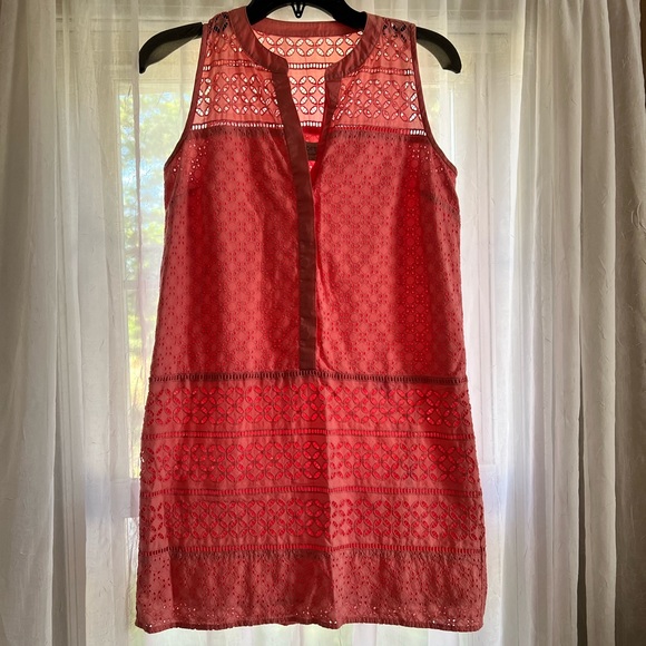 LOFT Eyelet Shift Dress - Picture 3 of 15